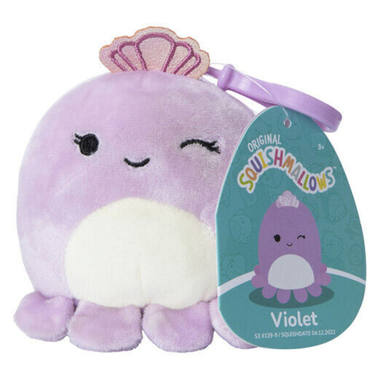 🔥Squishmallow Violet the Octopus 3.5" Clip BNWT🔥