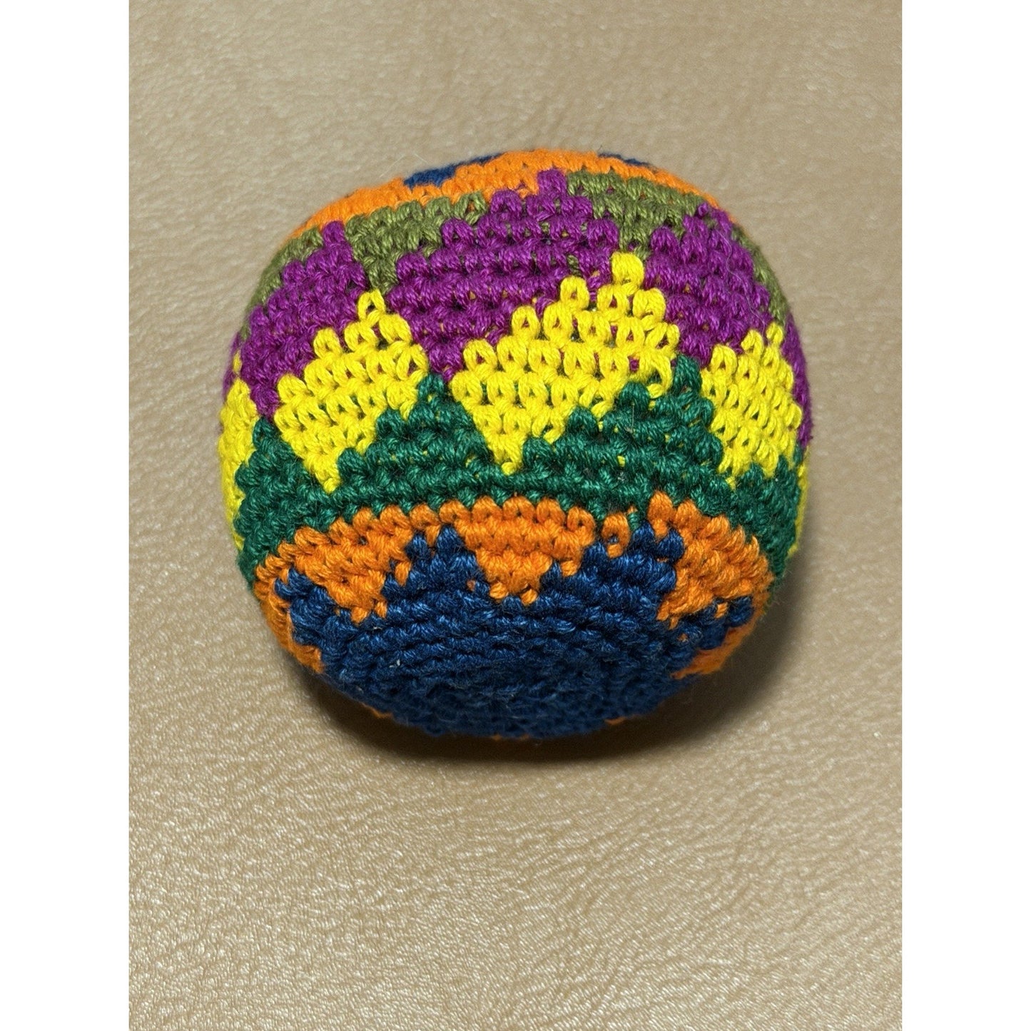 🔥World Footbag Boota Bag Crochet Hacky Blue Star BNWT🔥