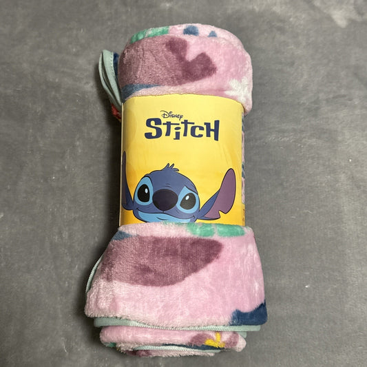 🔥Disney Stitch 40 x 50 Inch Silk Touch Throw Blanket BNWT🔥