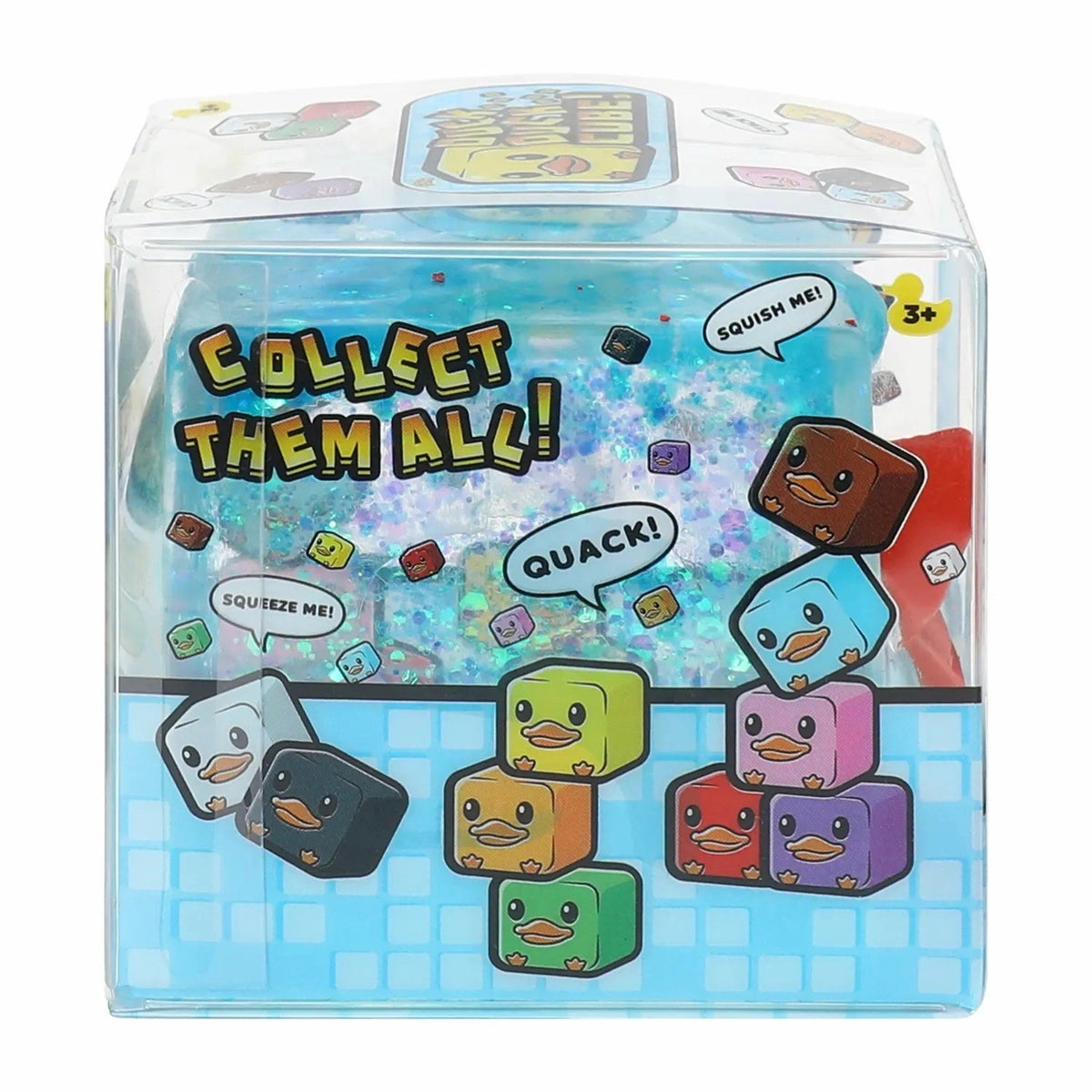 🔥Squishy Duck Cube 2" Square Yellow BNWT🔥