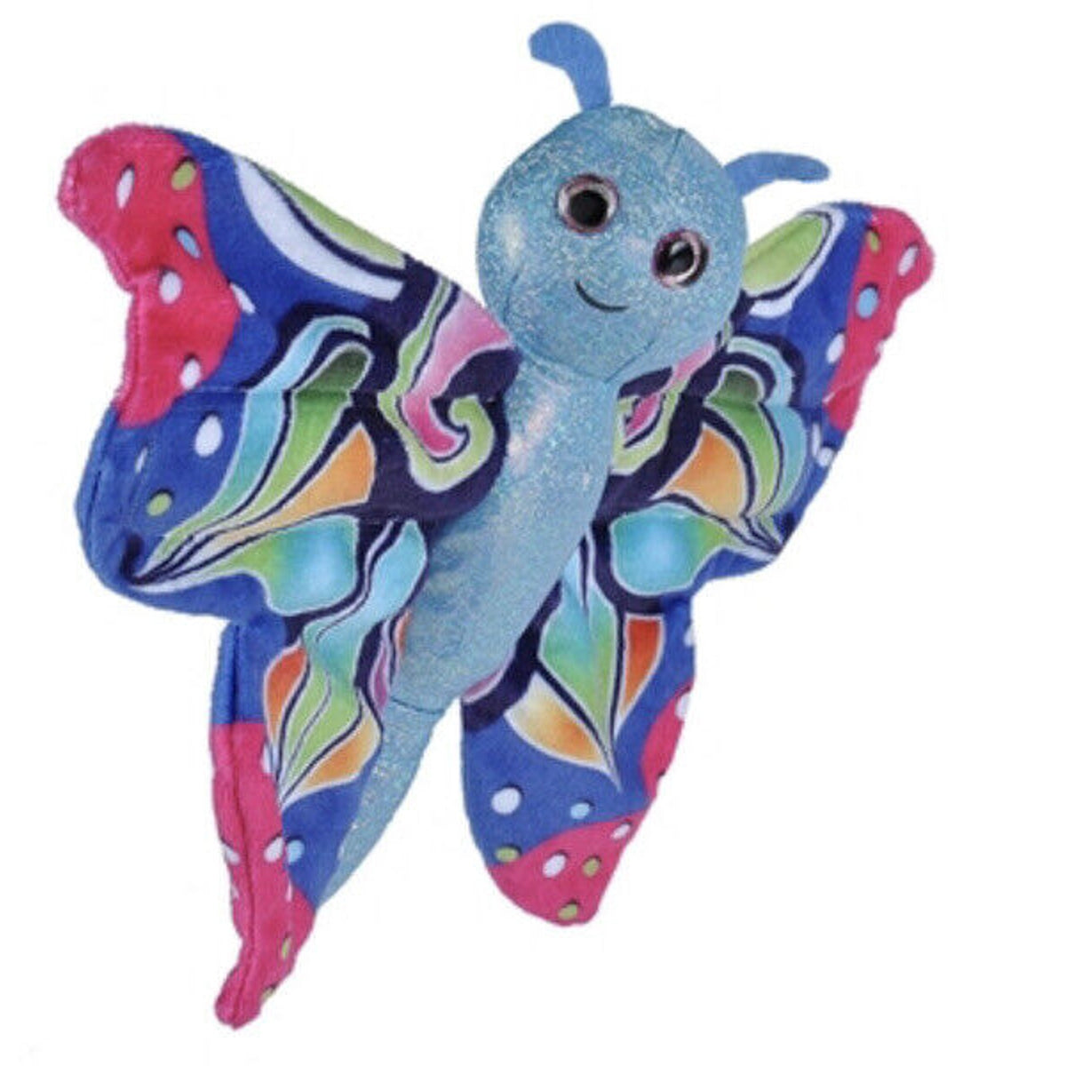 🔥Huggers Blue Butterfly Plush Slap Bracelet Stuffed Animal Kids Toys 8" BNWT🔥