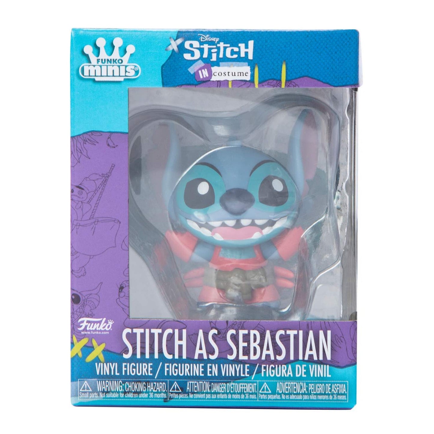 🔥Funko Minis! Stitch in Costume: Stitch as Sebatian BNWT🔥