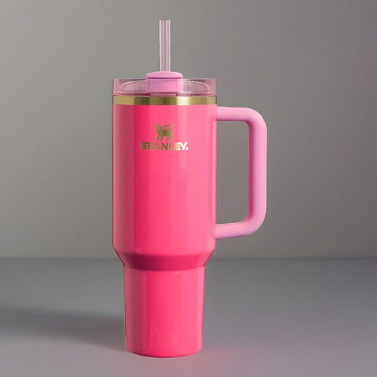🔥Stanley Quencher H2.0 Tumbler Pink Parade 40oz Black Friday Limited Edition💥