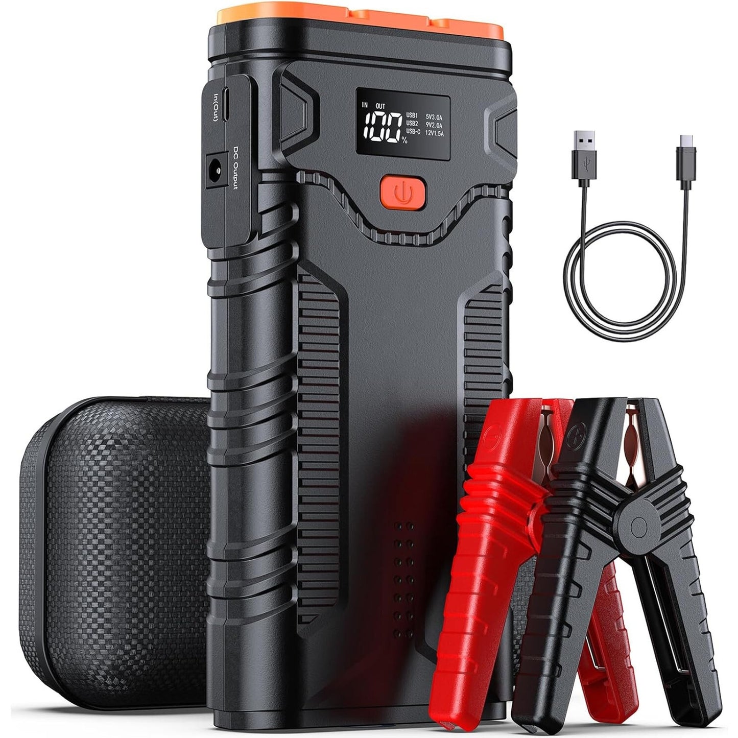 🔥 2500A Jump Starter Battery Pack 10.0L Gas/8.0L Diesel Engines BNWT🔥