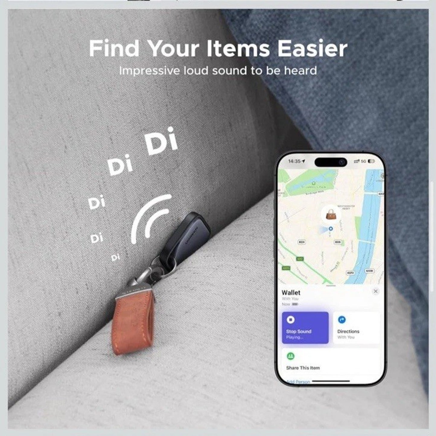 🔥UGREEN FineTrack BT Tracker Tag Smart Finder Apple Devices Compatibility NWT🔥