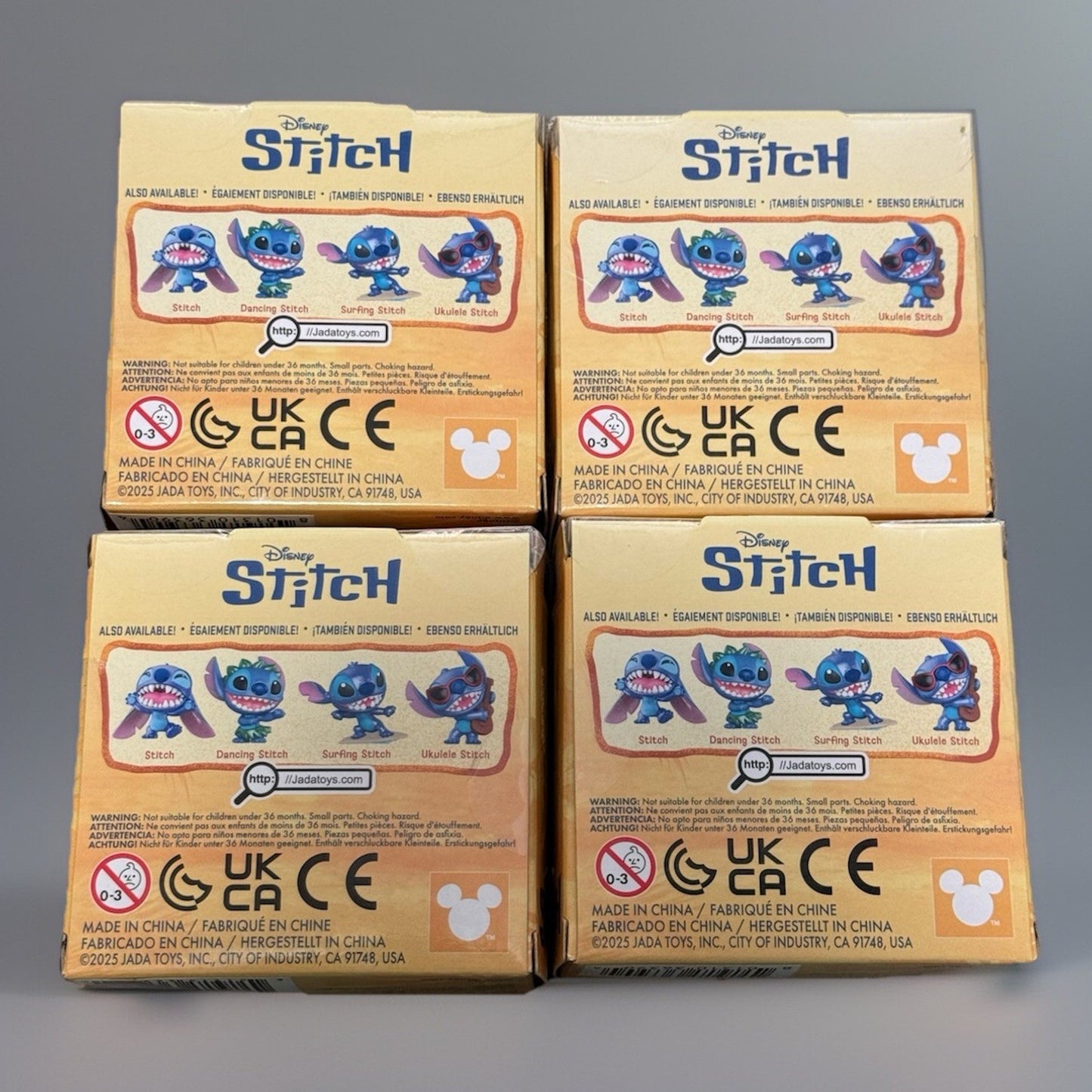 🔥JADA TOYS 2.5” METALFIGS DISNEY STITCH COMPLETE SET OF 4 BNWT🔥