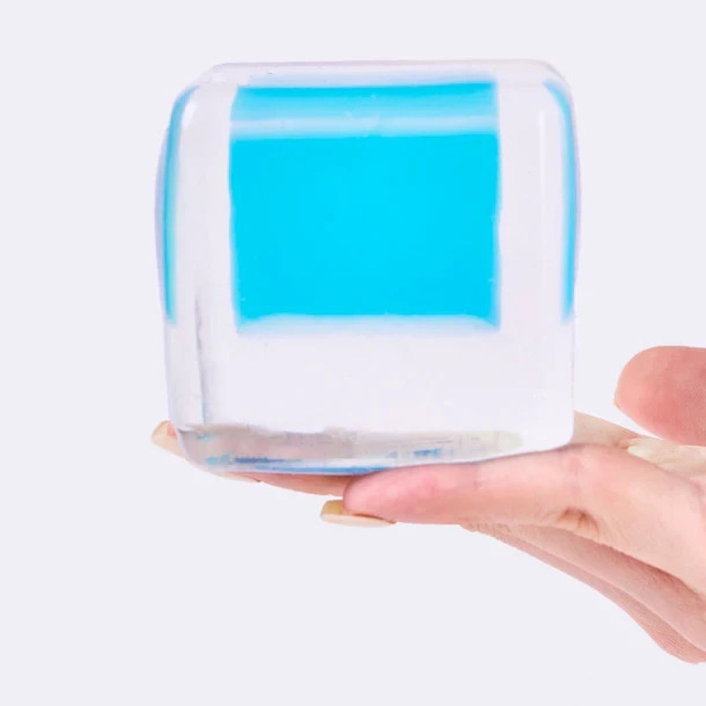 🔥Nested Cyan Ice Cube Taba Squishy BNWT🔥