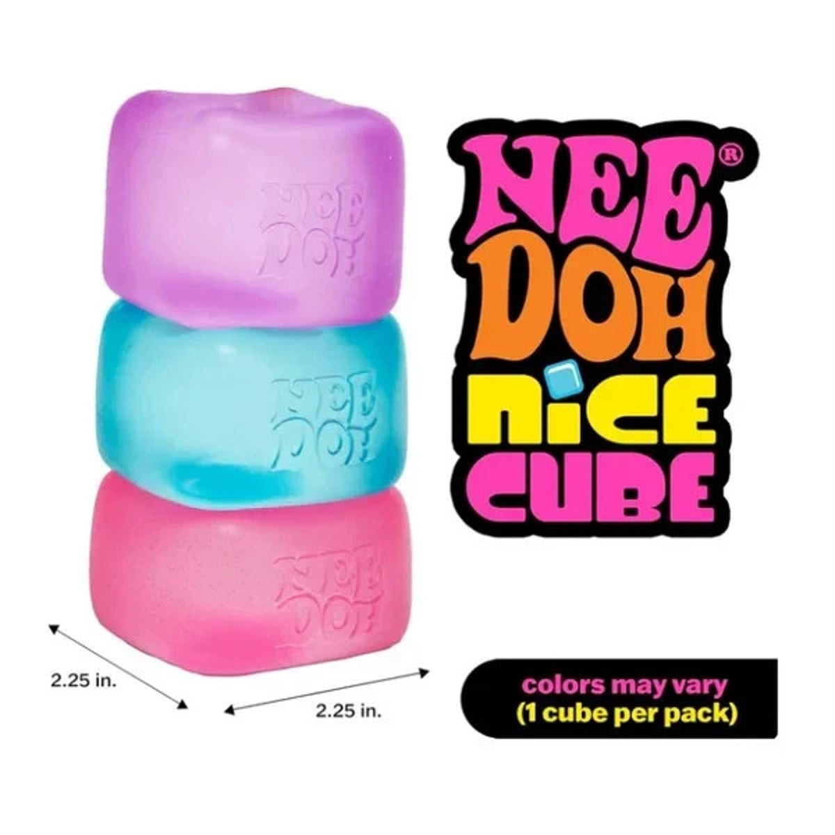 🔥NeeDoh Nice Cube - Super Solid Squish! (Pink) BNWT🔥