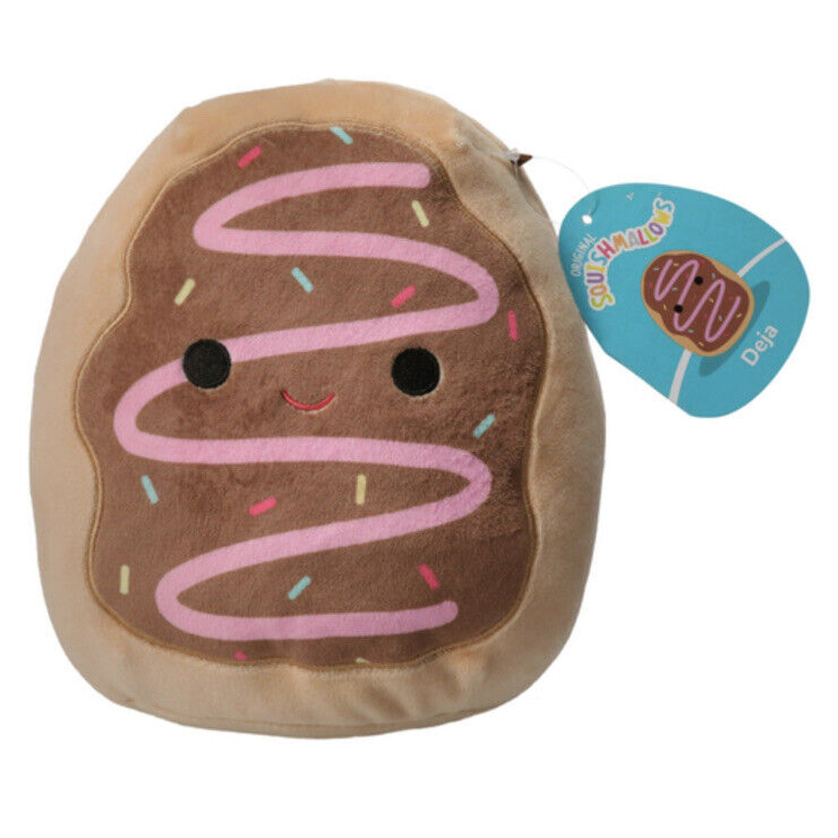 🔥Squishmallow 7.5" DEJA THE CHOCOLATE FROSTED DONUT Plush BNWT HTF🔥