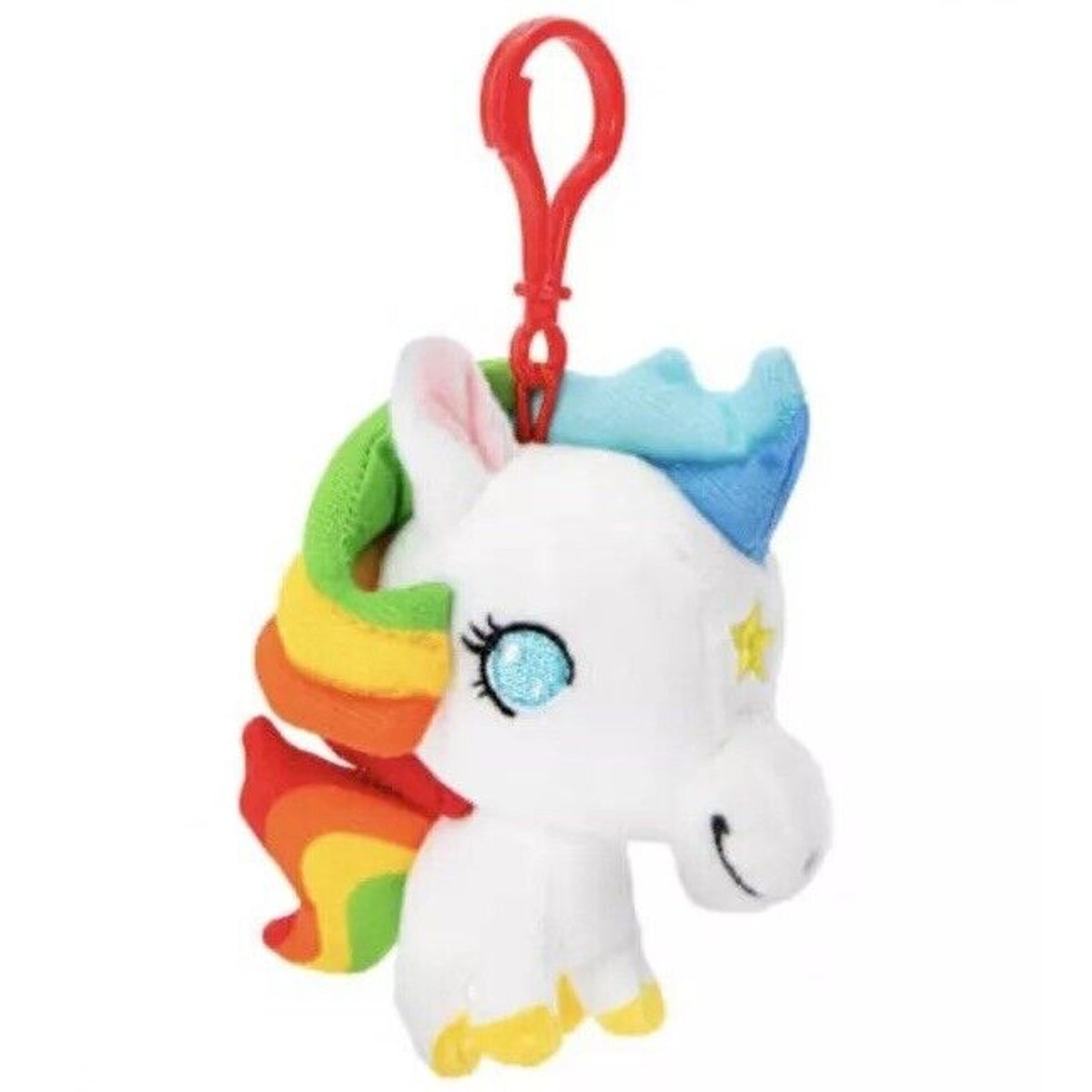 🔥CheeBee Rainbow Brite Starlite 4" PLUSH Backpack Clip Keychain BNWT🔥