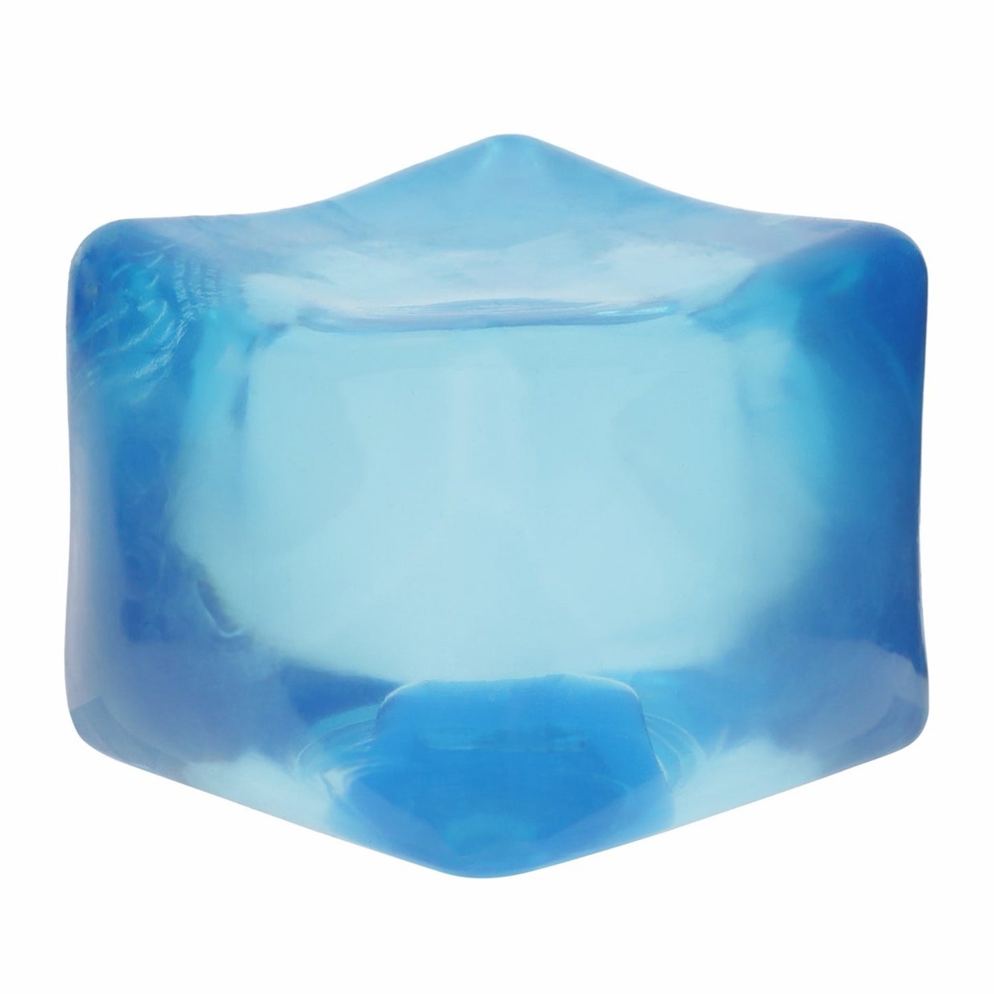 🔥Ice Ice Gummy Squish Cube Blue Sensory Fidget Toy Stretchy Soft Squishy BNWT🔥