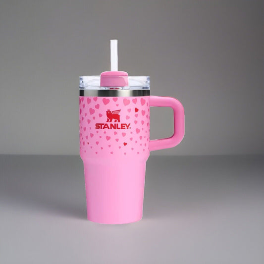 🔥Stanley 20 oz H2.0 Flowstate Quencher Tumbler Sweet Hearts Valentines Day💥