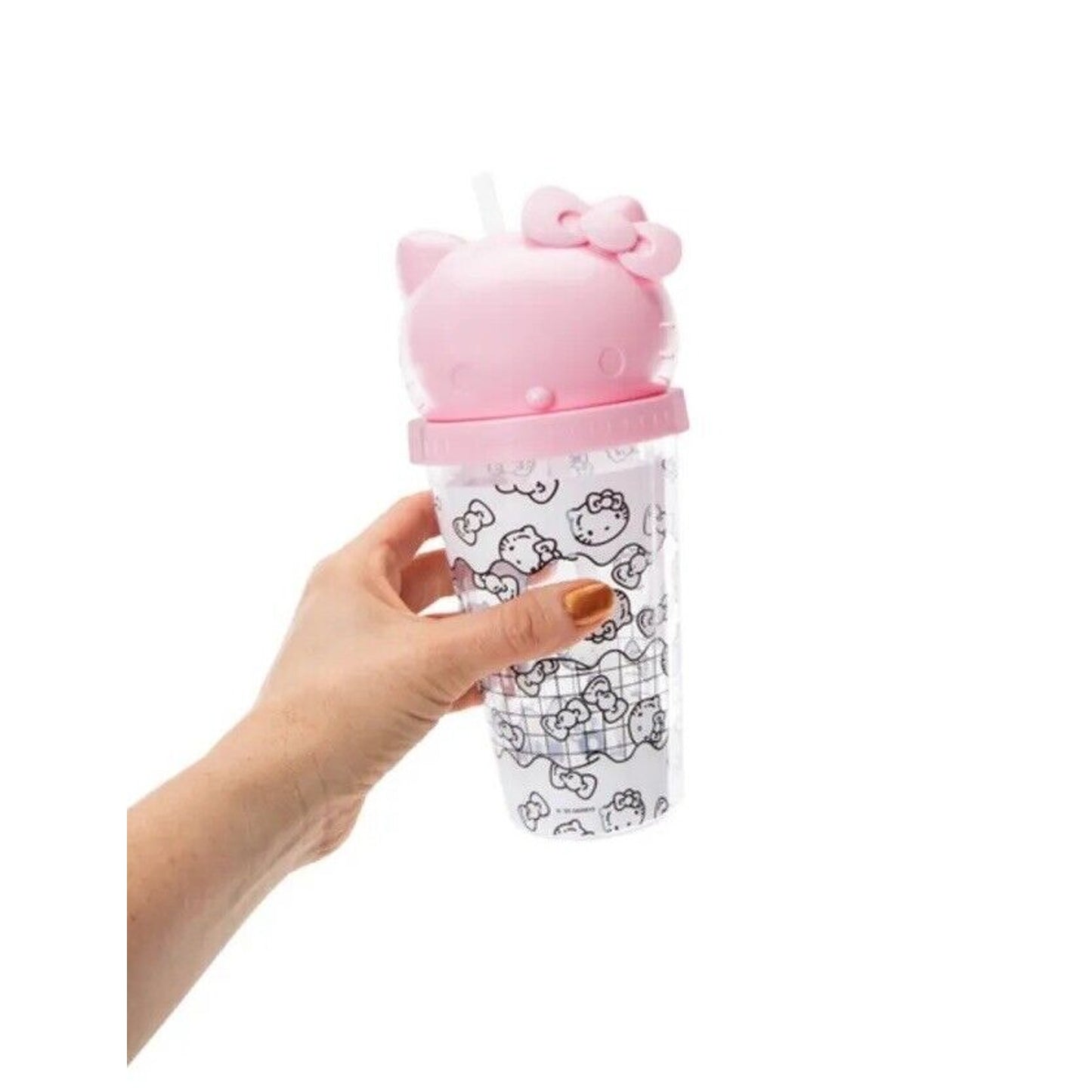 🔥Hello Kitty Doodle Tumbler With Straw & Surprise Gift Bag Inside Sanrio NWT🔥