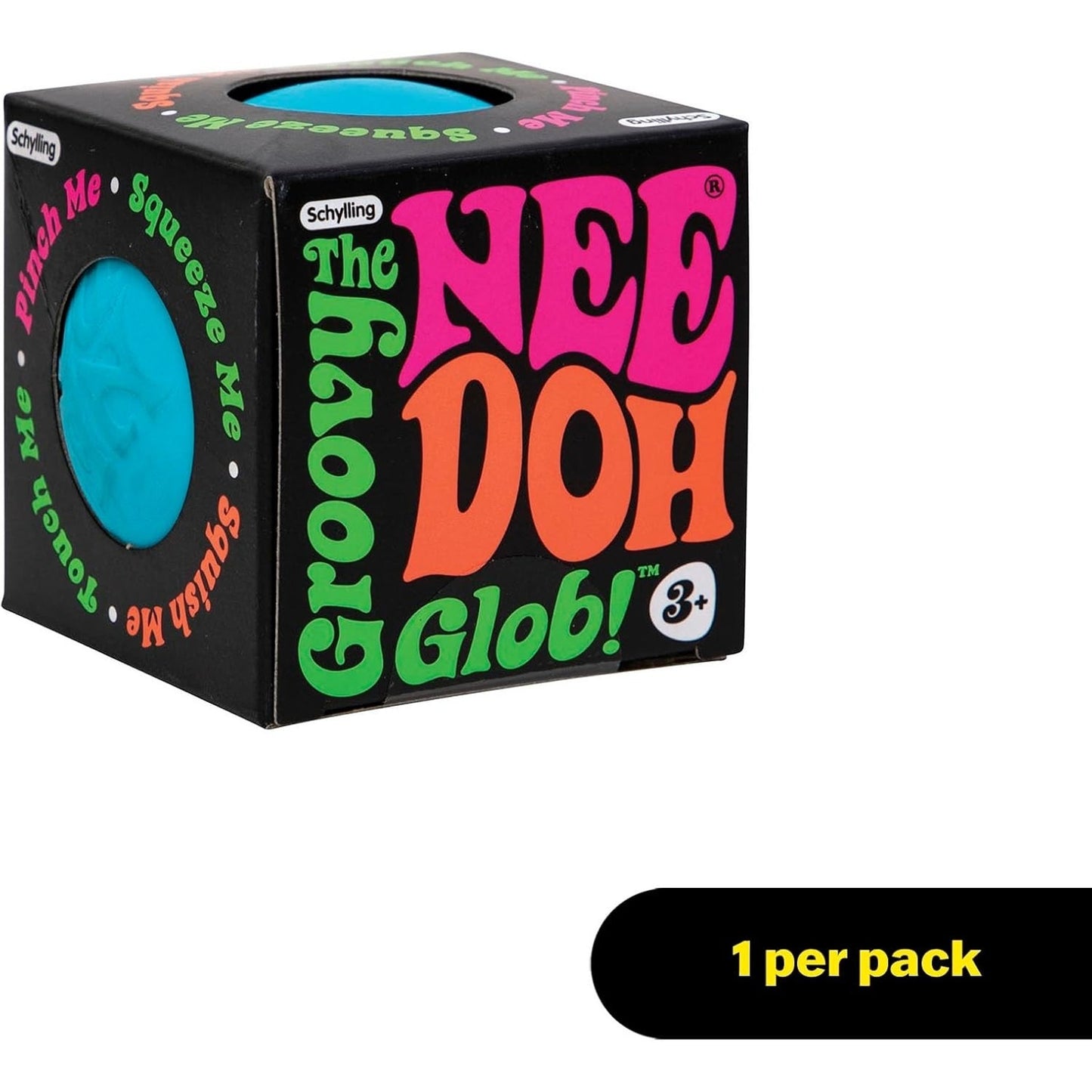 🔥NeeDoh Nee Doh Original The Groovy Glob Squishy Stress Ball Blue NWT🔥