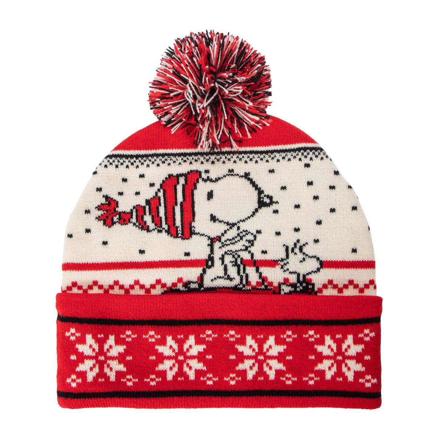 🔥Peanuts SNOOPY Christmas Holiday Pom Beanie BNWT🔥
