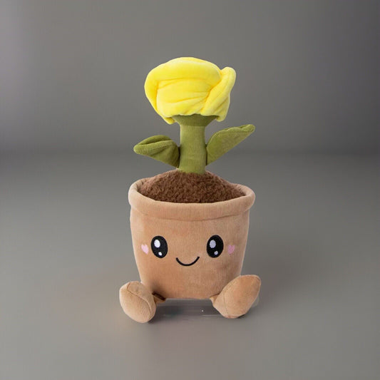 🔥Smoochy Pals Plant Plush YELLOW 10in For Valentine's/Mother's Day 2025 BNWT🔥
