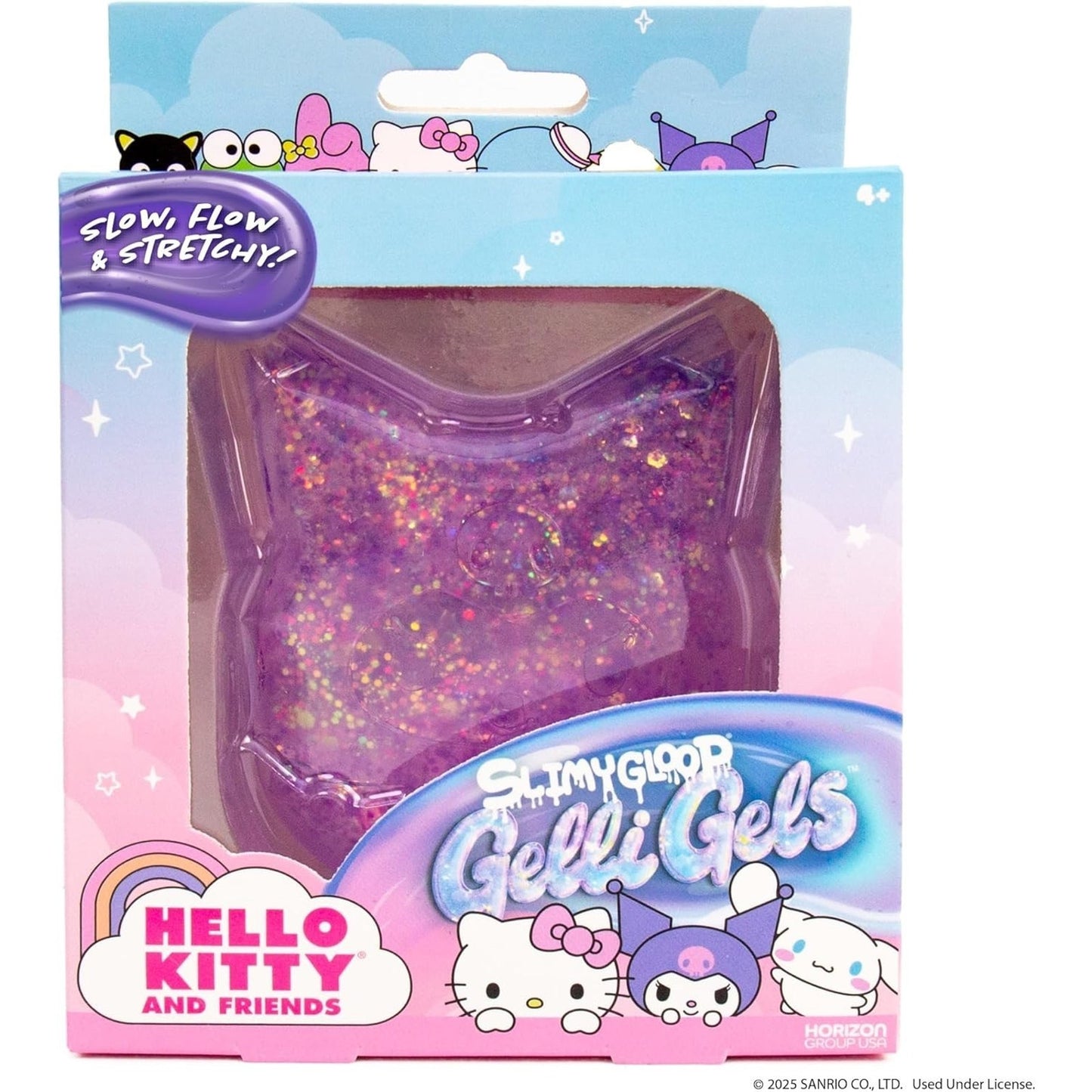 🔥Hello Kitty and Friends SLIMYGLOOP Gelli Gels Kuromi Slow Small Purple BNWT🔥