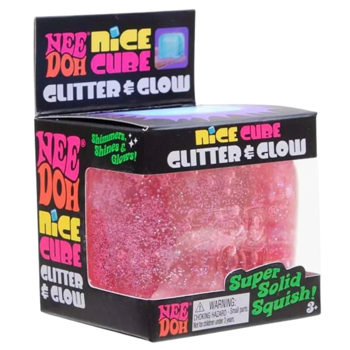 🔥NeeDoh Nice Cube Glitter and Glow BLUE BNWT🔥