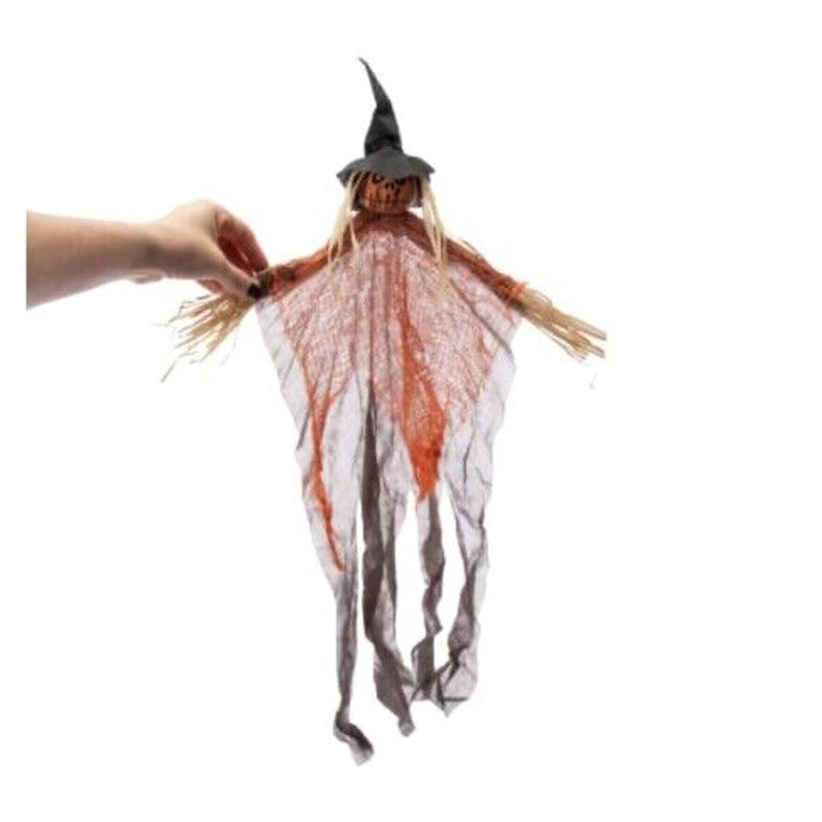 🔥Ghost Hanging Halloween Decor 2ft Orange Witch BNWT🔥
