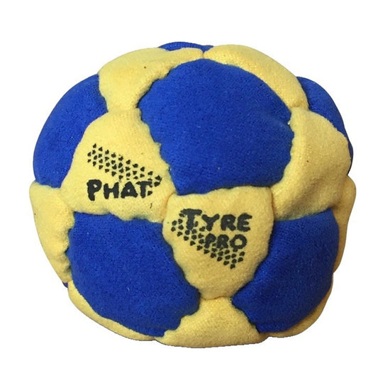 🔥World Footbag Phat Tyre Pro Footbag Hacky Sack YELLOW/BLUE BNWT🔥