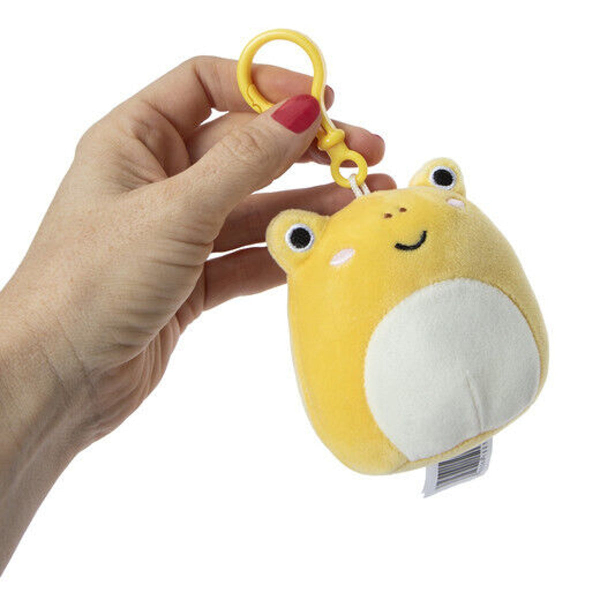 🔥Squishmallow Leigh the Yellow Toad Frog 3.5" Clip BNWT🔥