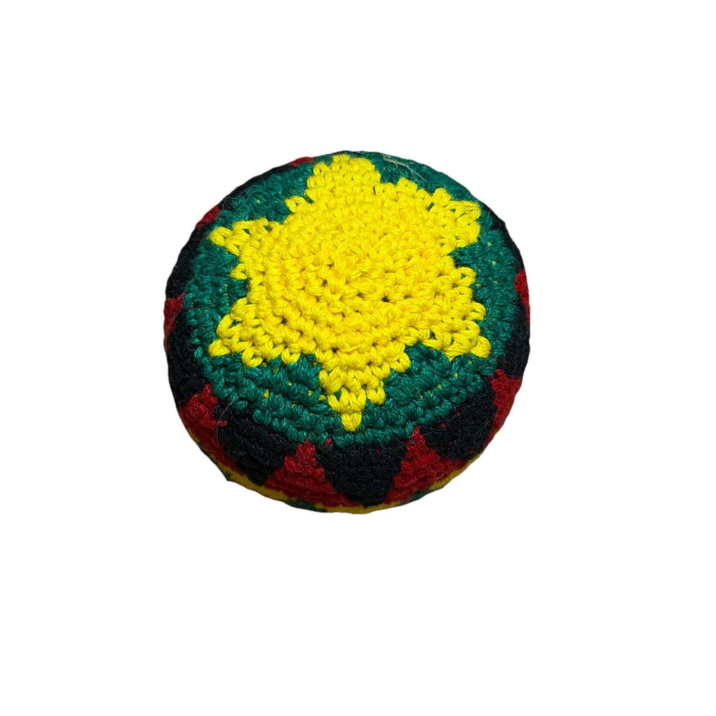 🔥World Footbag Boota Bag Crochet Hacky Yellow Star BNWT🔥