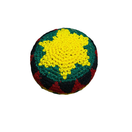 🔥World Footbag Boota Bag Crochet Hacky Yellow Star BNWT🔥