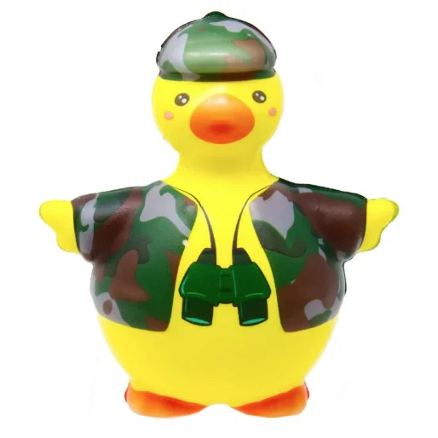 🔥JA-RU Hello Ducky! Slo-Rise Smushy Ducky Squeeze Toy YELLOW/CAMO BNWT🔥