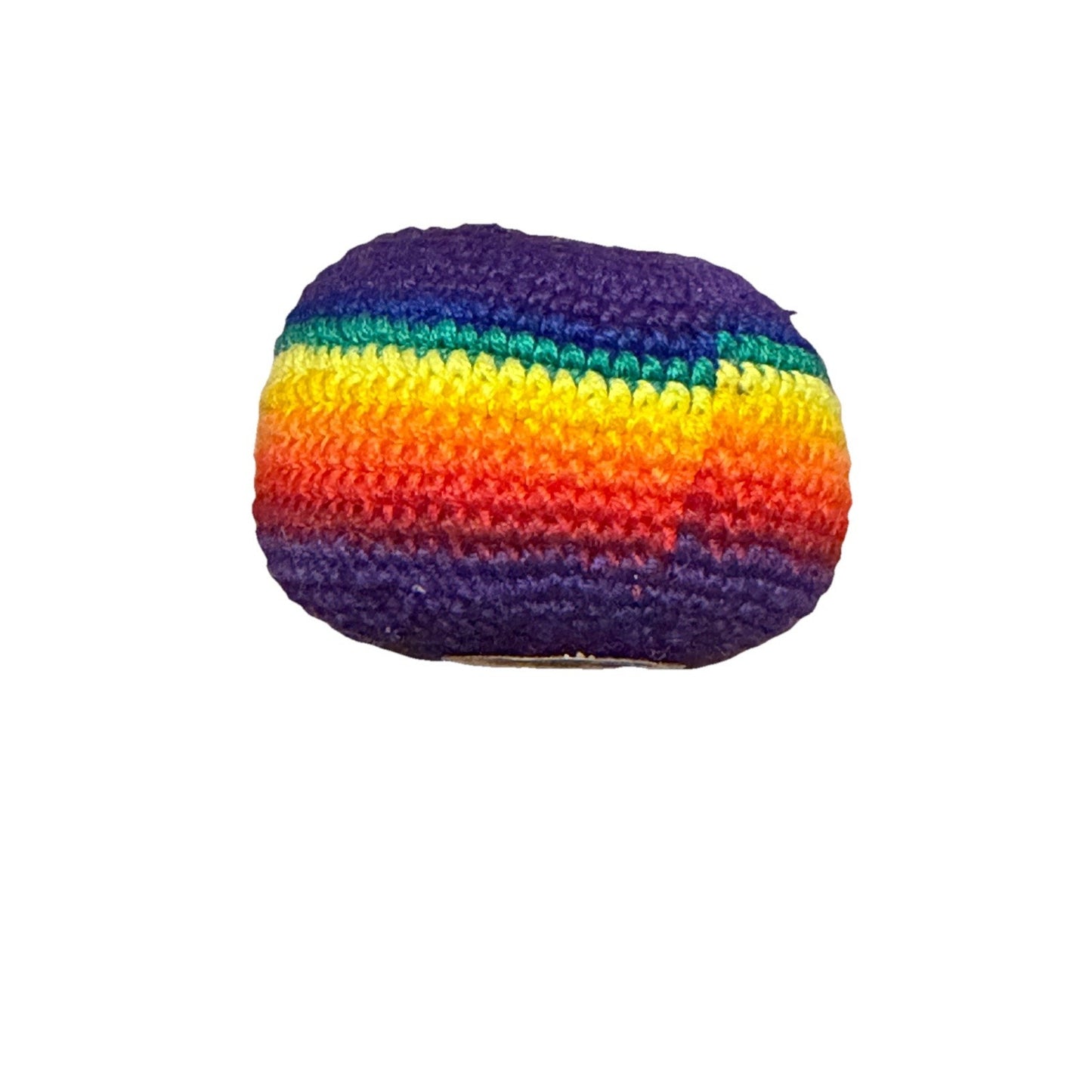 🔥World Footbag Boota Bag Crochet Hacky Purple/Rainbow BNWT🔥