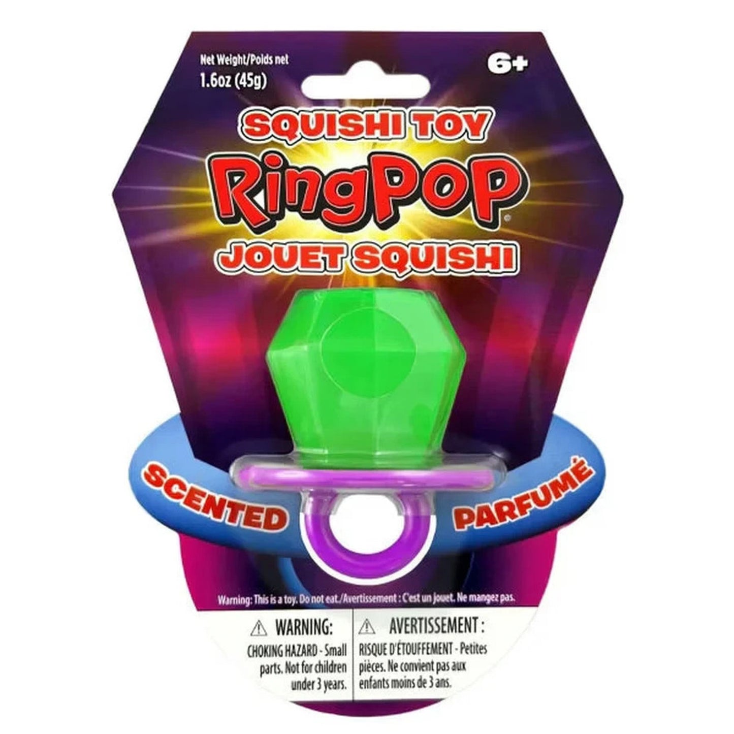 🔥Ring Pop Scented Squeeze Toy Squishy Ring Pop GREEN BNWT🔥