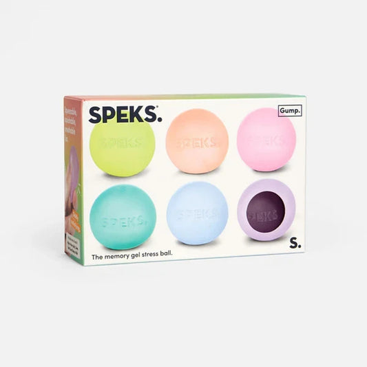 🔥SPEKS Gump Prizm Memory Gel Stress Ball 6 PK Mini Fidget SqueezeBNWT🔥