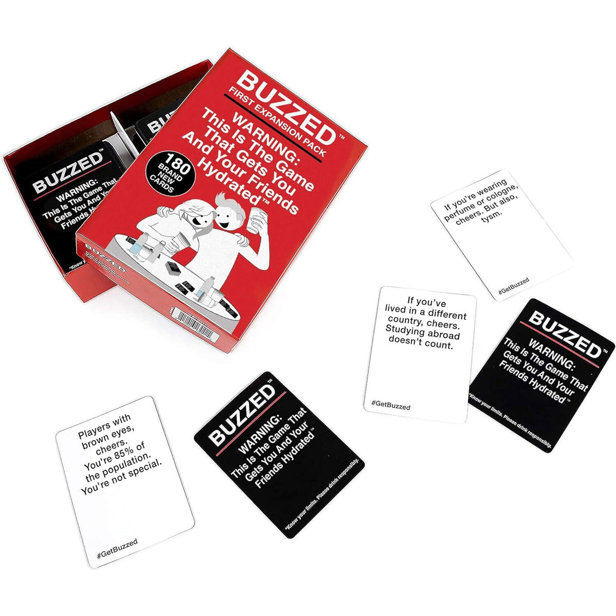 🔥Buzzed Expansion Pack #1 - The Drinking Game That Will Get You Tipsy BNWT🔥