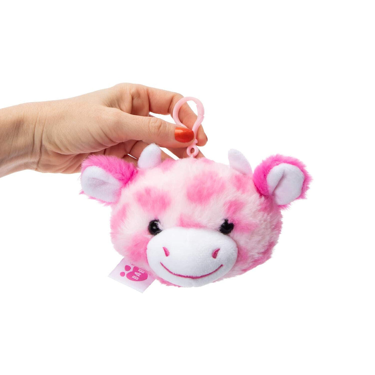 🔥Build A Bear 4" PINK COW Plush Backpack Clip On Keychain BNWT💥