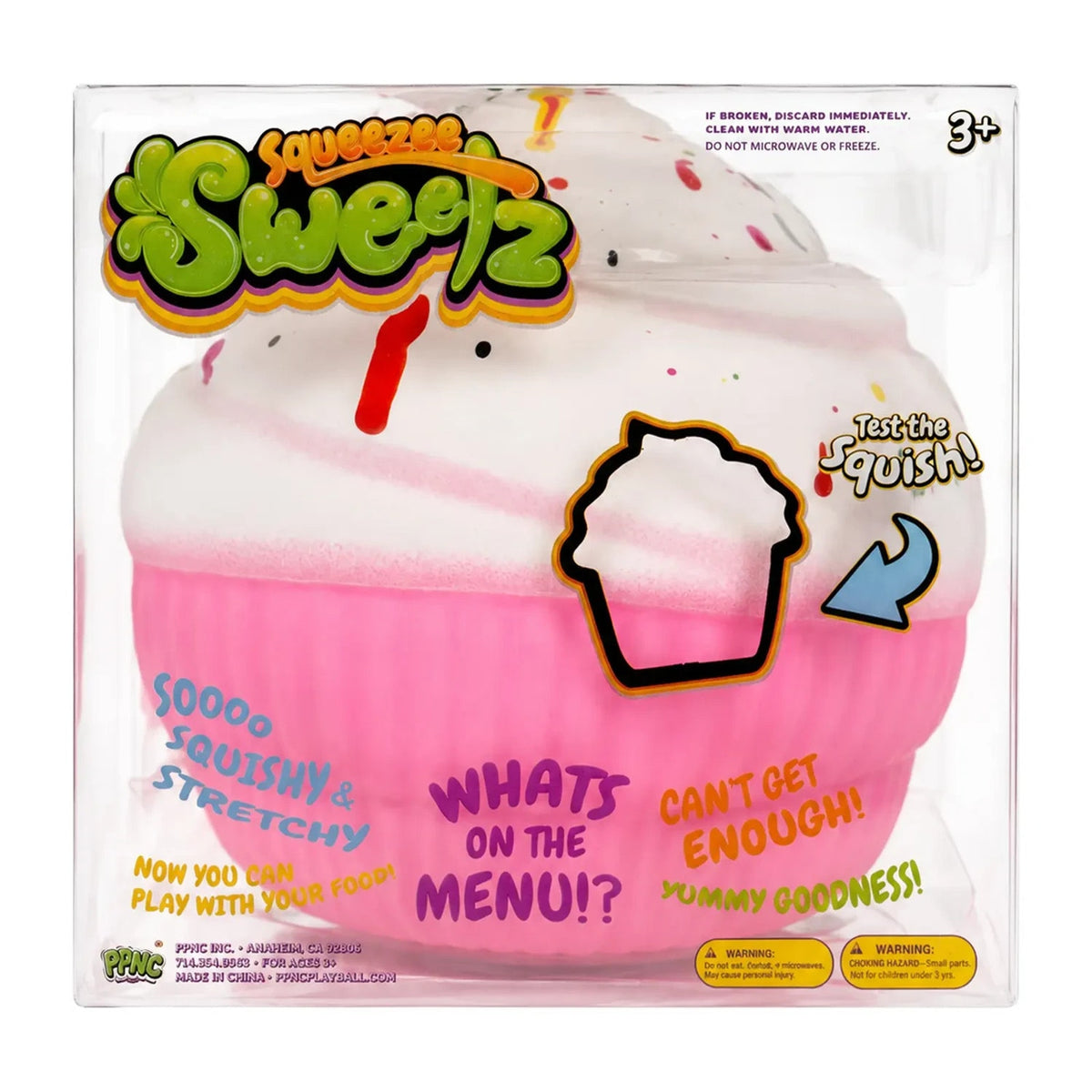 🔥SqueeZee Sweetz Scented Cupcake Squishy Squeeze Toy Green w/ Sprinkles BNWT🔥