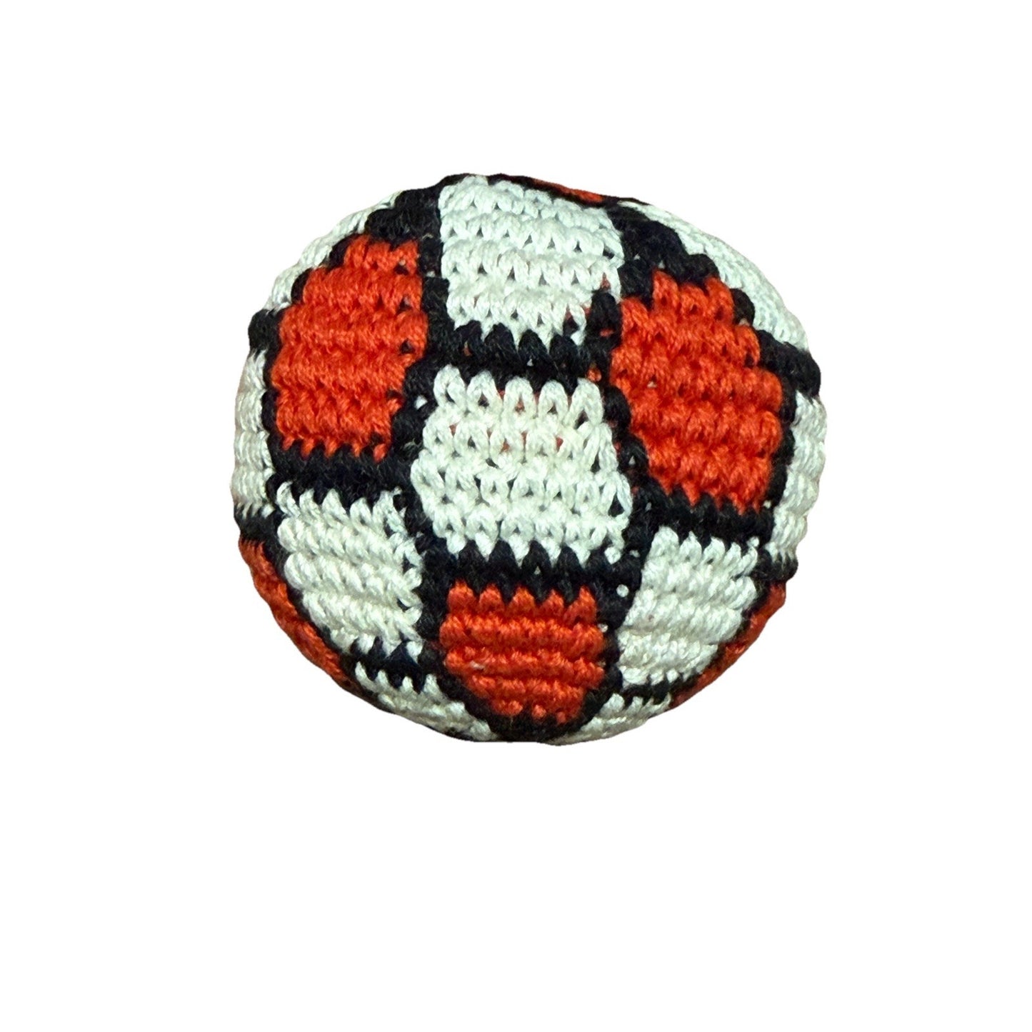 🔥World Footbag Boota Bag Soccer Crochet Hacky Red/Black/White BNWT🔥