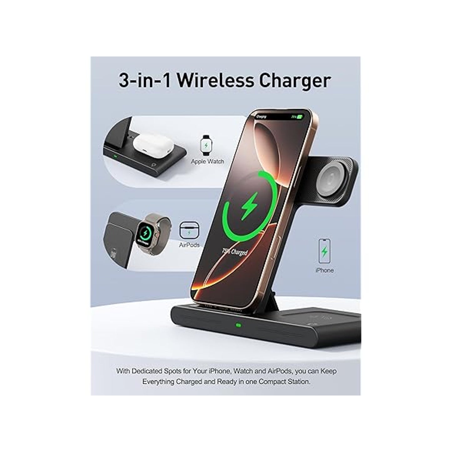 🔥RYND Travel Portable Wireless Fast Charge Station for Apple & Android BNWT🔥
