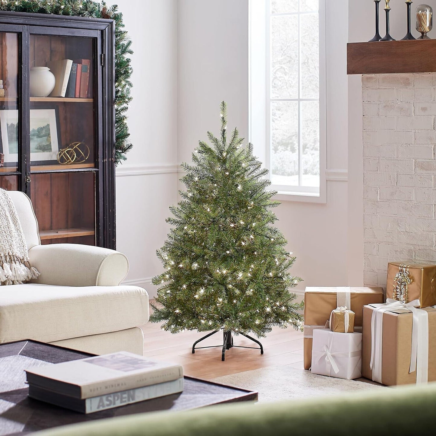 🔥National Tree Company 4ft Pre-Lit Mini Christmas Tree Includes Stand BNWT🔥