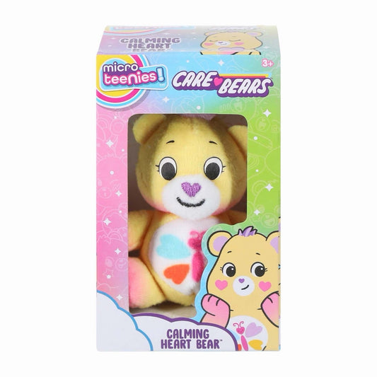 🔥Micro Teenies Care Bears Calming Heart Bear Mini Plush HTF BNWT🔥