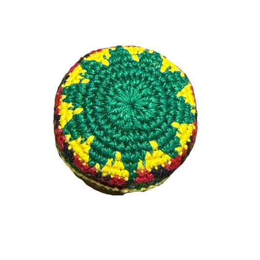 🔥World Footbag Boota Bag Crochet Hacky Green Star BNWT🔥