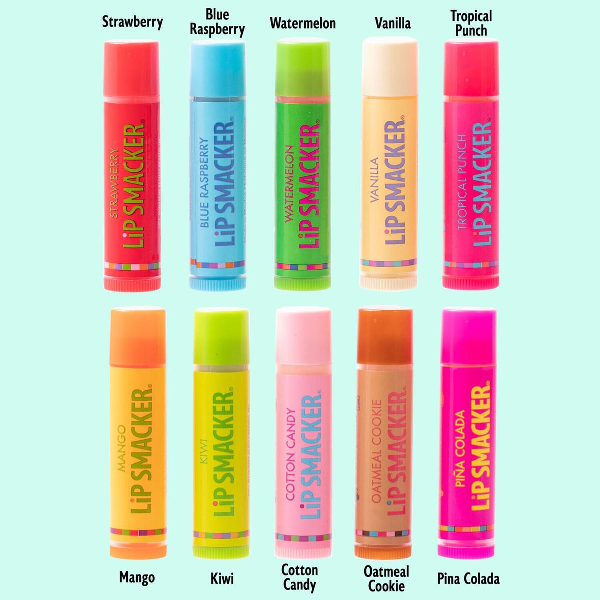 🔥Lip Smacker Original & Best Party Pack - 10 Moisturizing Lip Balms BNWT🔥