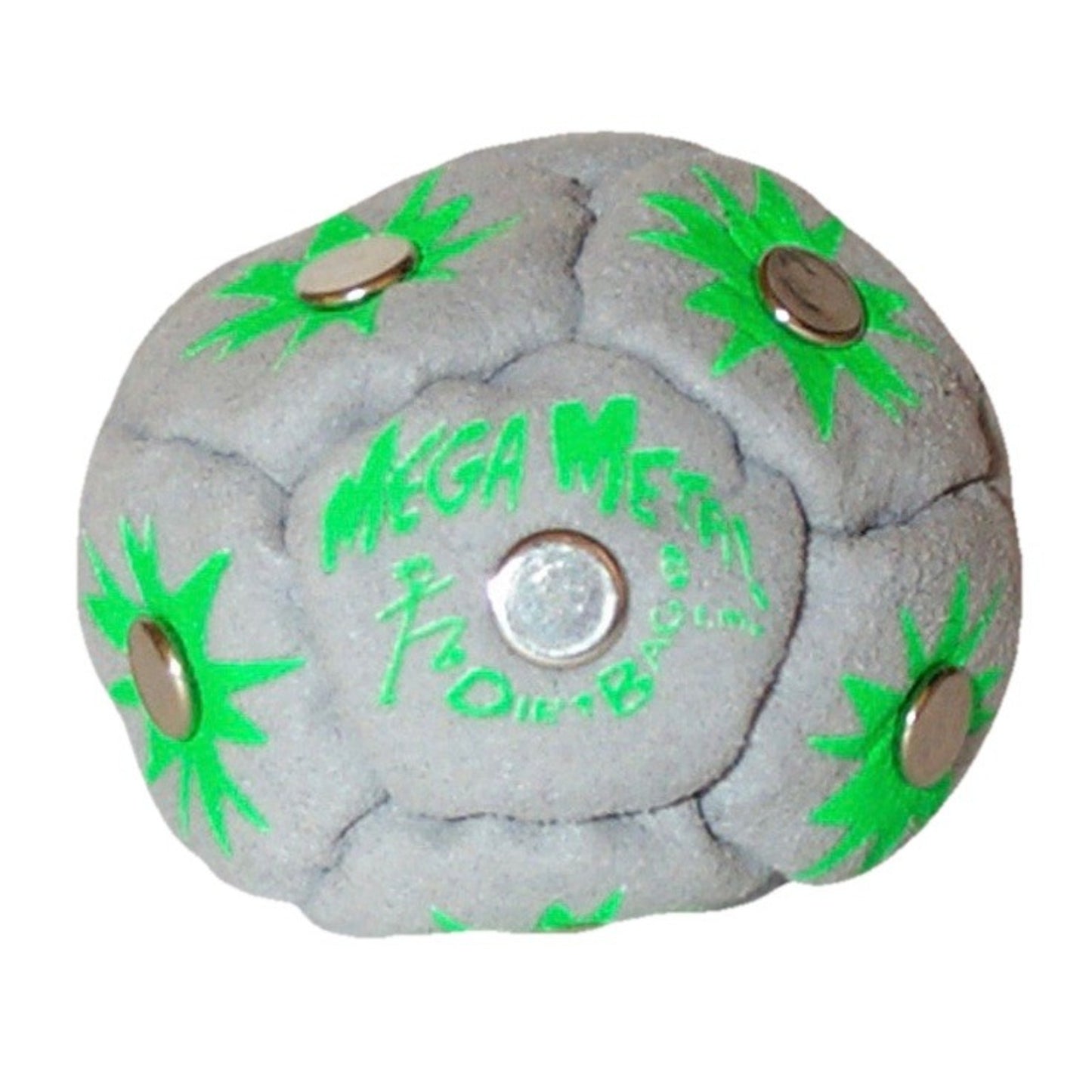 🔥World Footbag DirtBag Mega Metal Hacky Sack GRAY/GREEN BNWT🔥