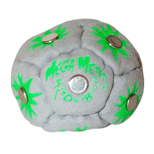 🔥World Footbag DirtBag Mega Metal Hacky Sack GRAY/GREEN BNWT🔥
