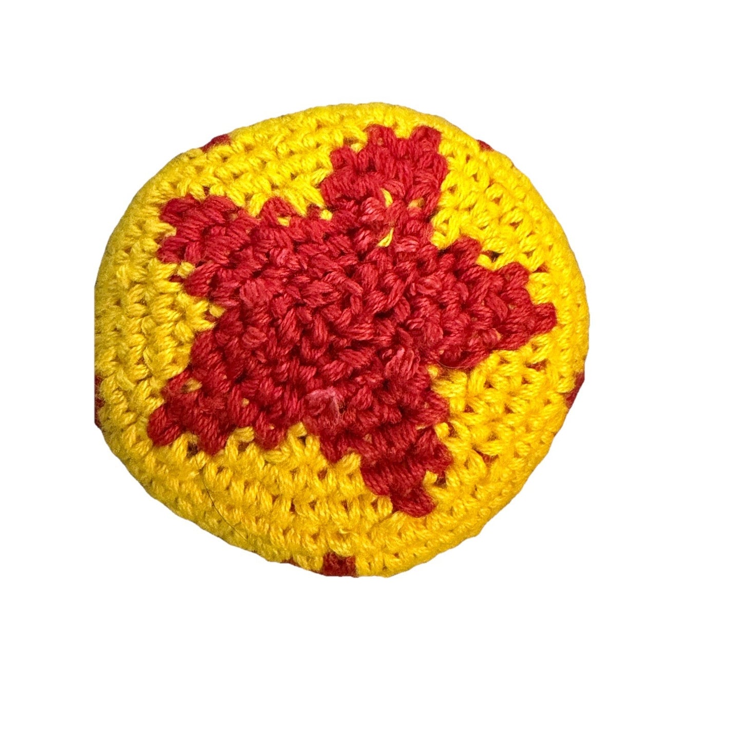 🔥World Footbag Boota Bag Crochet Hacky RED Star BNWT🔥