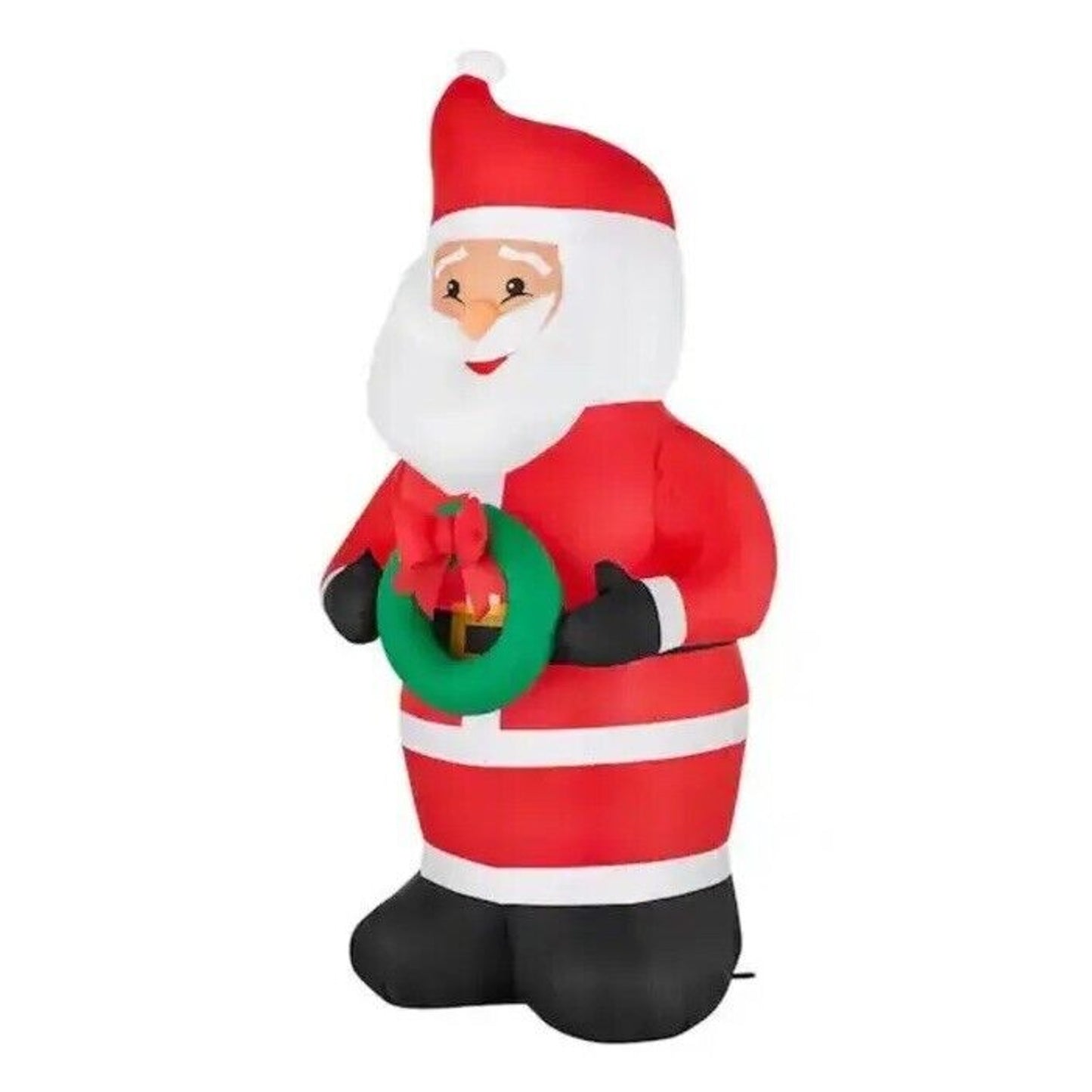 🔥Home Accents 6.5’ X 3.25’ Airblown Santa Christmas Inflatable LED Lights NWT🔥