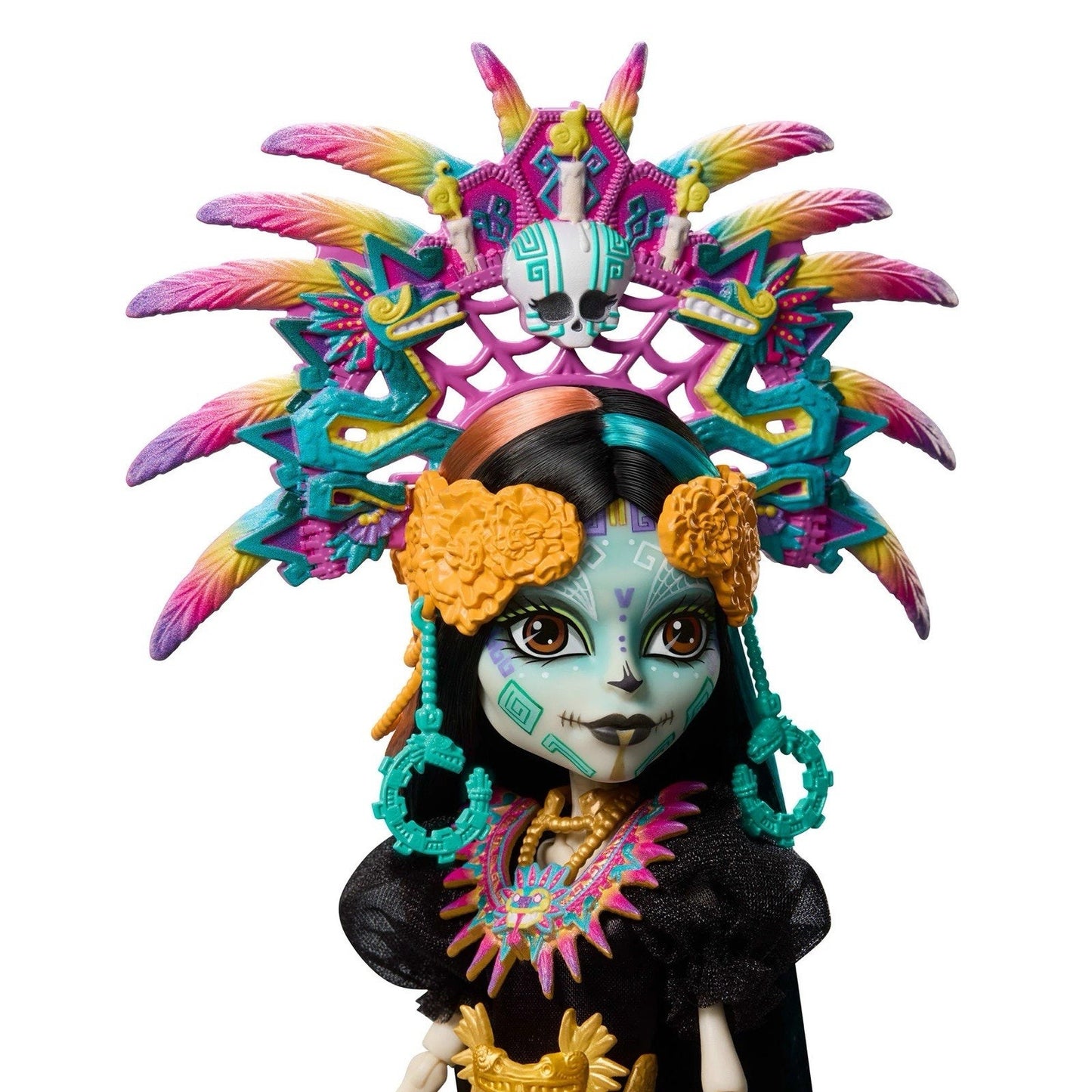 🔥Monster High Doll Skelita Día de Muertos 2025 Calaveras Aztec Headdress BNWT🔥
