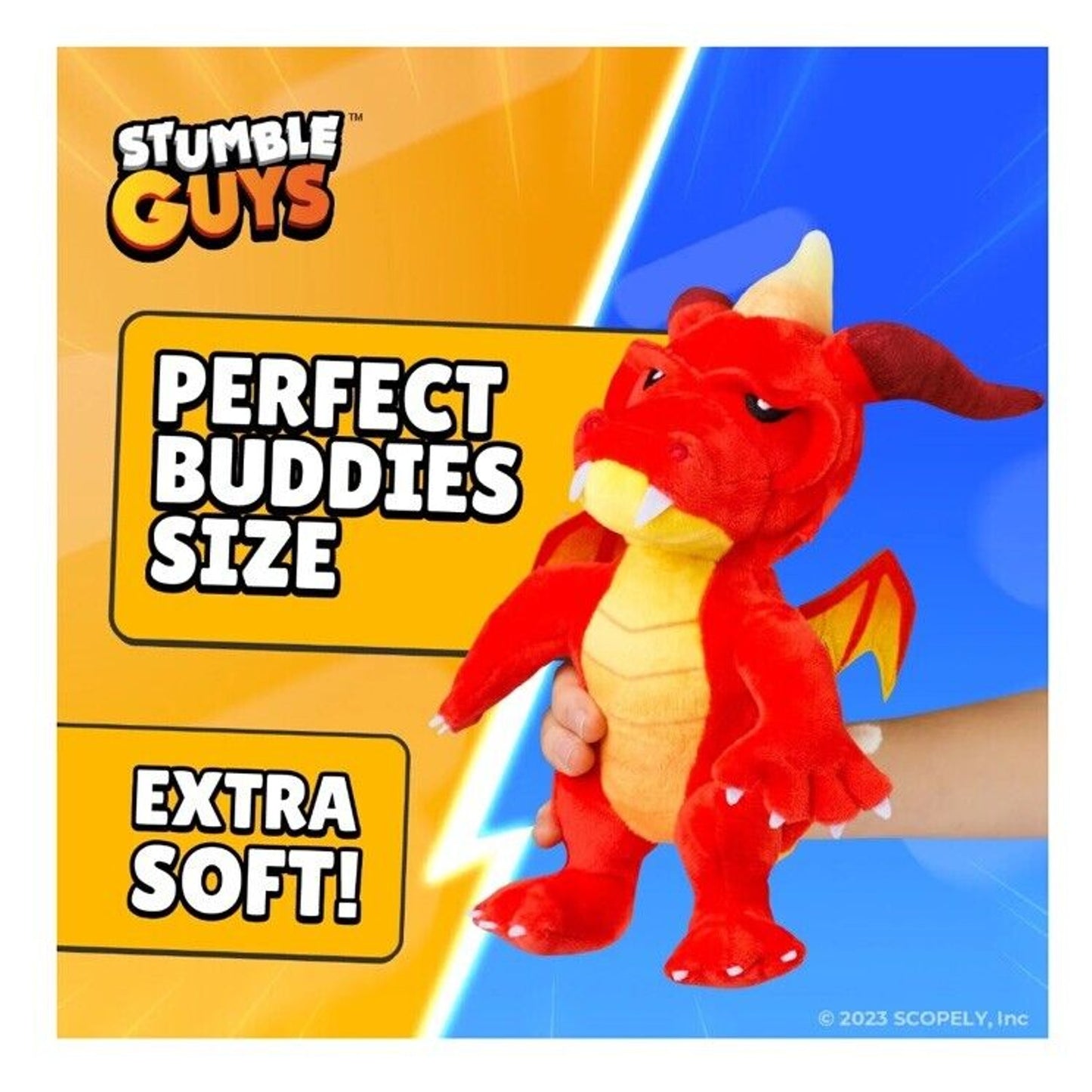 🔥Stumble Guys INFERNO DRAGON 8” Plush Buddies Soft & Cuddly Plush Toy 2024 NWT