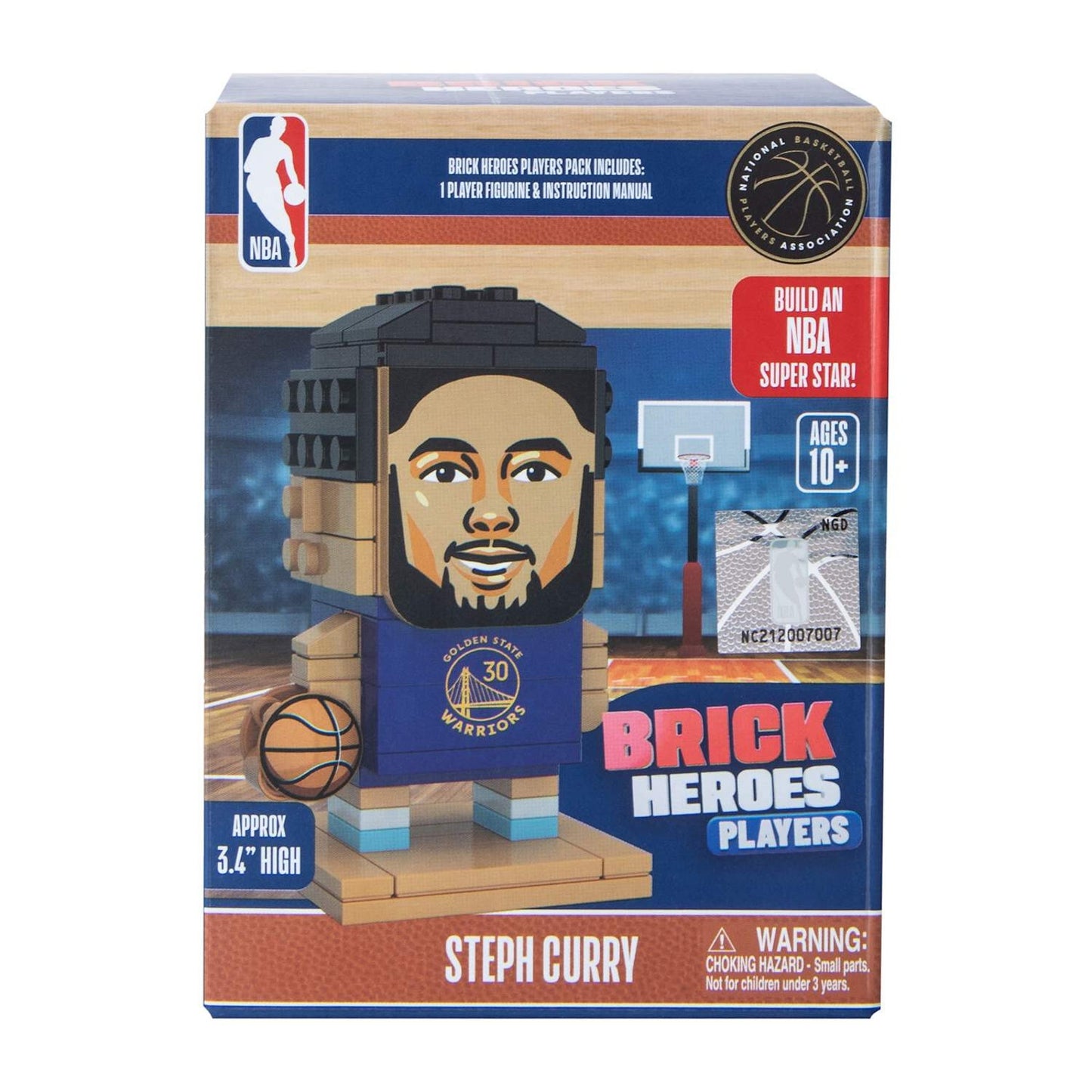 🔥Brick Heroes Players Steph Curry Figurine Golden State Warrior BNWT🔥