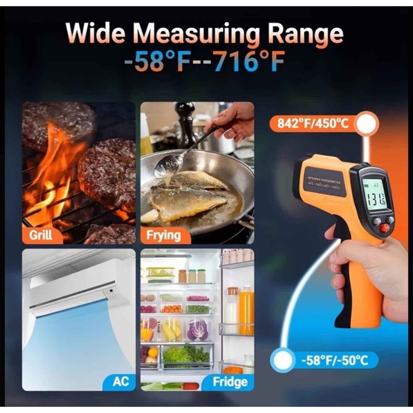 🔥Infrared Thermometer laser Temperature Gun GM320 BNWT🔥