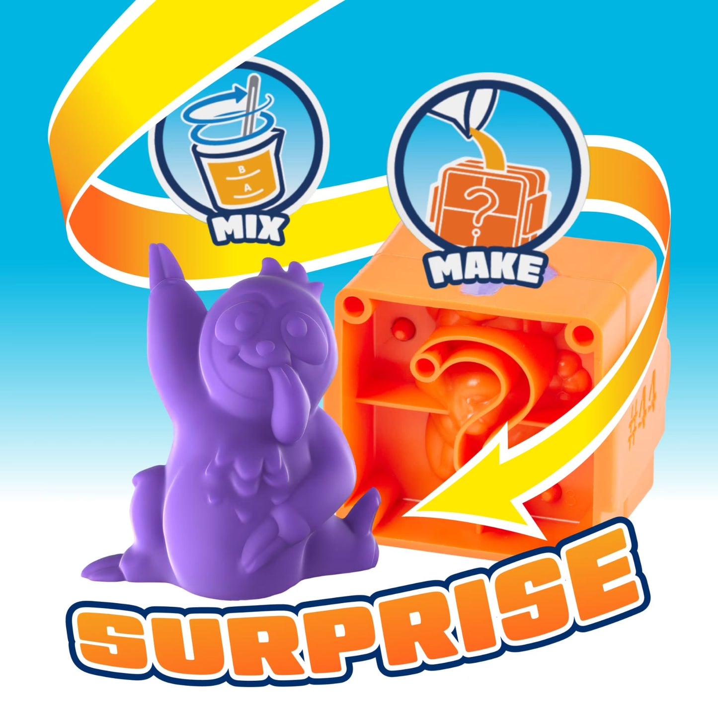 🔥Elmer’s Squishies DIY Squishy Toy Kit, 4 Count Mystery Characters BNWT🔥