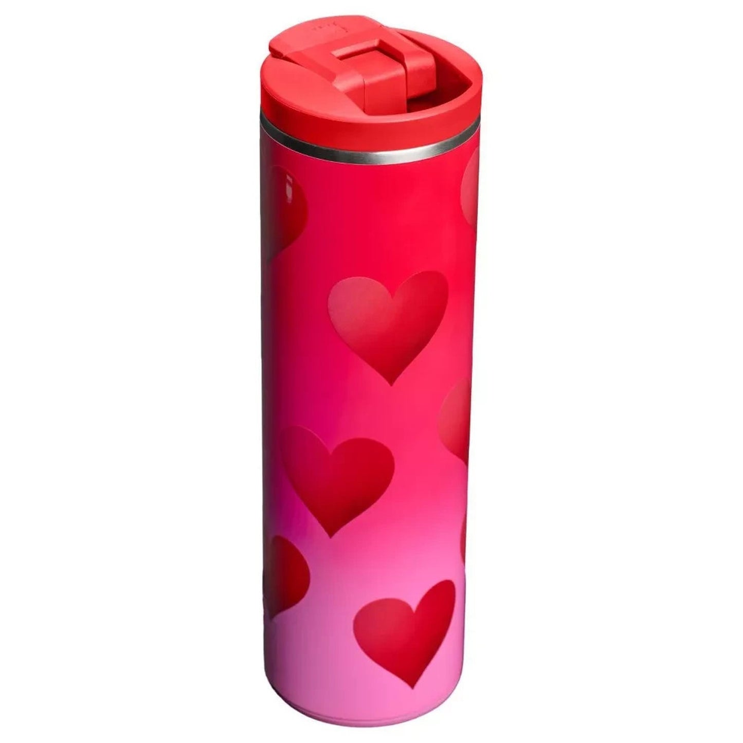 🔥Stanley 16 oz Stainless Steel Aero Light Transit Bottle Rouge Heart Gradient🔥